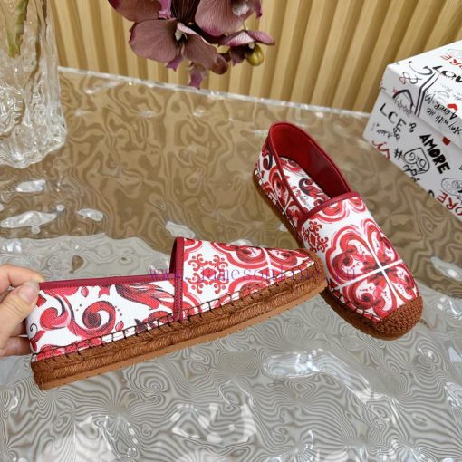 Dolce&Gabbana Banner printed fisherman's shoes——————————The style of D&G hemp bottom fishingjmrwmeoa - Image 8