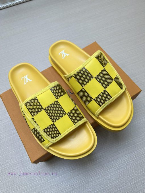LOUIS VUITTON LV official website's popular men's Velcro slippers are available for sale simppe2smst - Image 4