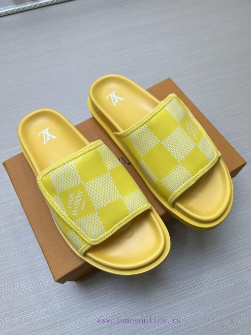 LOUIS VUITTON LV official website's popular men's Velcro slippers are available for sale simg75nrmlf - Image 4