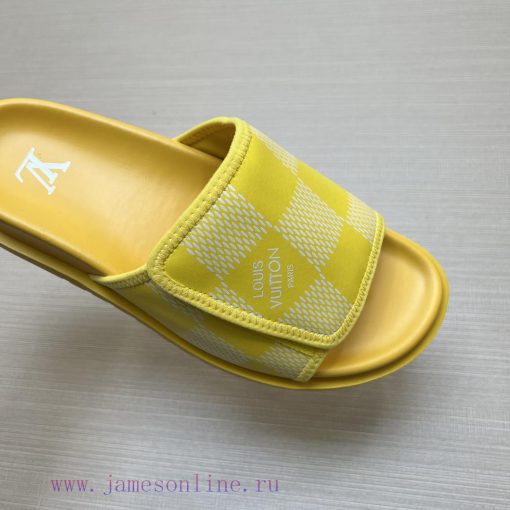 LOUIS VUITTON LV official website's popular men's Velcro slippers are available for sale simg75nrmlf - Image 7