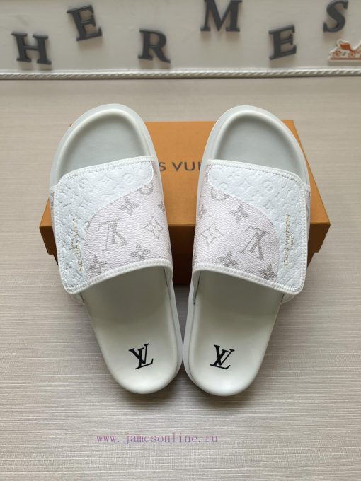 LOUIS VUITTON LV official website's popular men's Velcro slippers are available for sale simi24bf2y4 - Image 3
