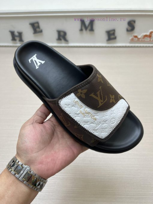 LOUIS VUITTON LV official website's popular men's Velcro slippers are available for sale sim5pjkho1o - Image 2