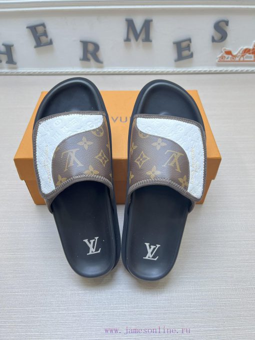 LOUIS VUITTON LV official website's popular men's Velcro slippers are available for sale sim5pjkho1o - Image 3