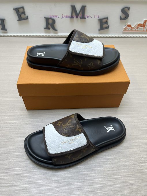 LOUIS VUITTON LV official website's popular men's Velcro slippers are available for sale sim5pjkho1o - Image 5