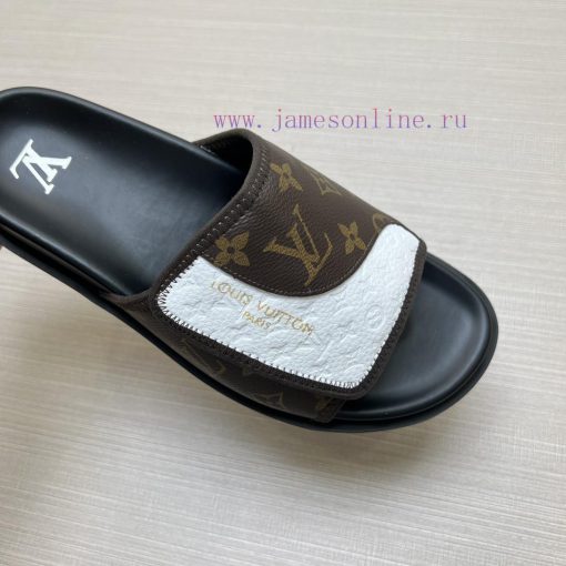 LOUIS VUITTON LV official website's popular men's Velcro slippers are available for sale sim5pjkho1o - Image 7