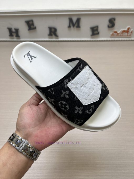 LOUIS VUITTON LV official website's popular men's Velcro slippers are available for sale sim4yj98fbw - Image 2