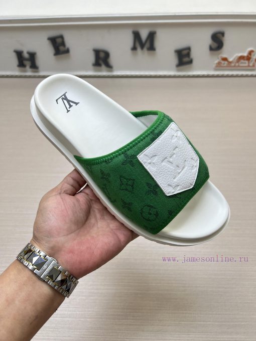 LOUIS VUITTON LV official website's popular men's Velcro slippers are available for sale simg752vjtl