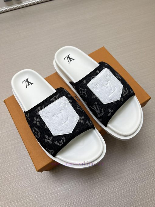 LOUIS VUITTON LV official website's popular men's Velcro slippers are available for sale sim4yj98fbw - Image 4