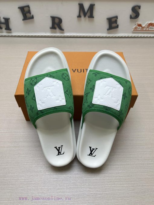 LOUIS VUITTON LV official website's popular men's Velcro slippers are available for sale simg752vjtl - Image 3