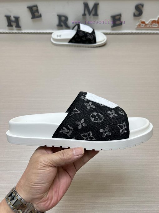 LOUIS VUITTON LV official website's popular men's Velcro slippers are available for sale sim4yj98fbw - Image 6
