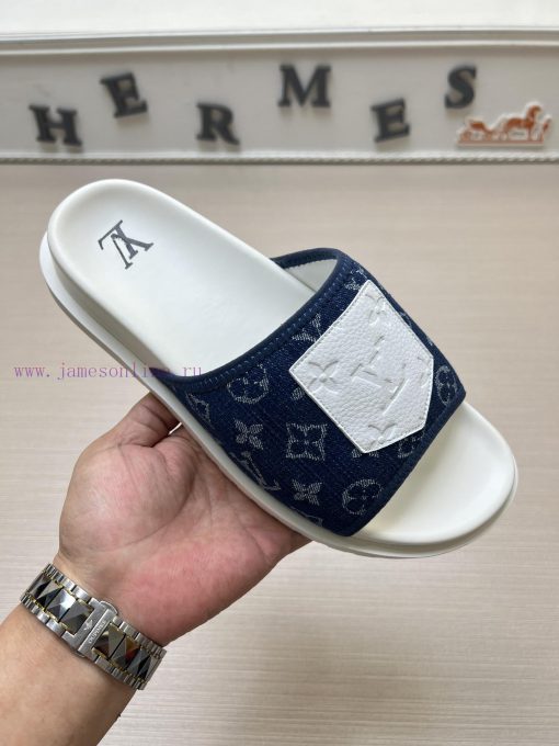 LOUIS VUITTON LV official website's popular men's Velcro slippers are available for sale simyunadf5s - Image 2