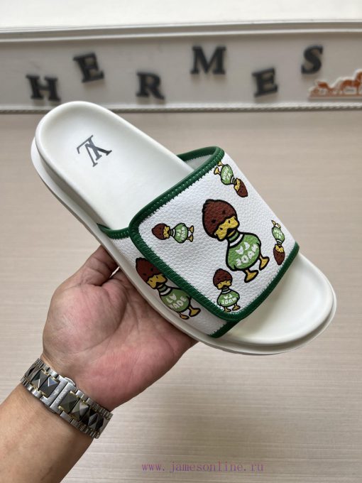 LOUIS VUITTON LV official website's popular men's Velcro slippers are available for sale sim8j4szor1 - Image 2