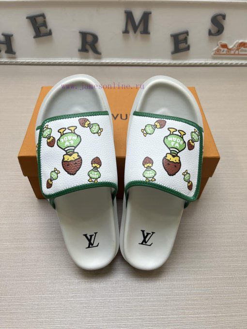 LOUIS VUITTON LV official website's popular men's Velcro slippers are available for sale sim8j4szor1 - Image 3