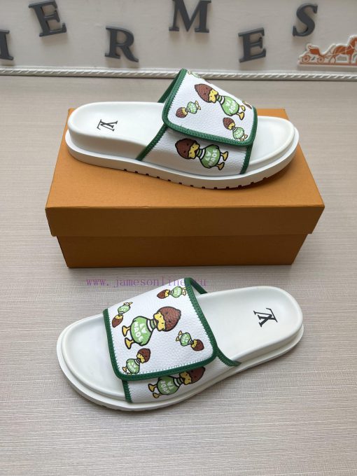 LOUIS VUITTON LV official website's popular men's Velcro slippers are available for sale sim8j4szor1 - Image 5