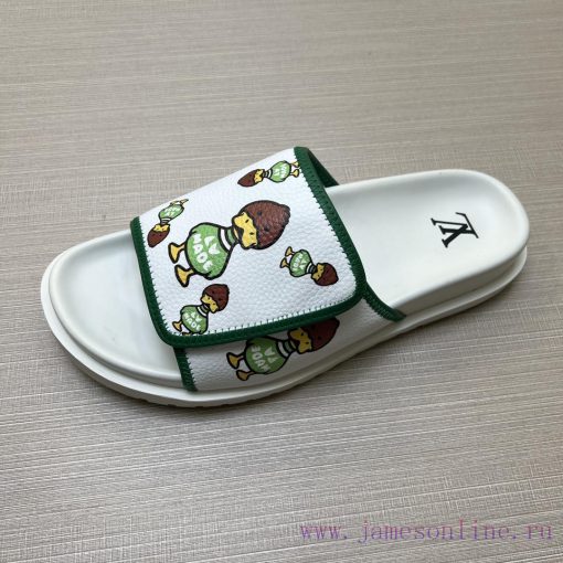 LOUIS VUITTON LV official website's popular men's Velcro slippers are available for sale sim8j4szor1 - Image 9