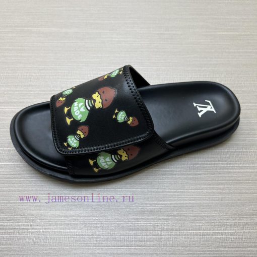 LOUIS VUITTON LV official website's popular men's Velcro slippers are available for sale simkfpu356t - Image 9