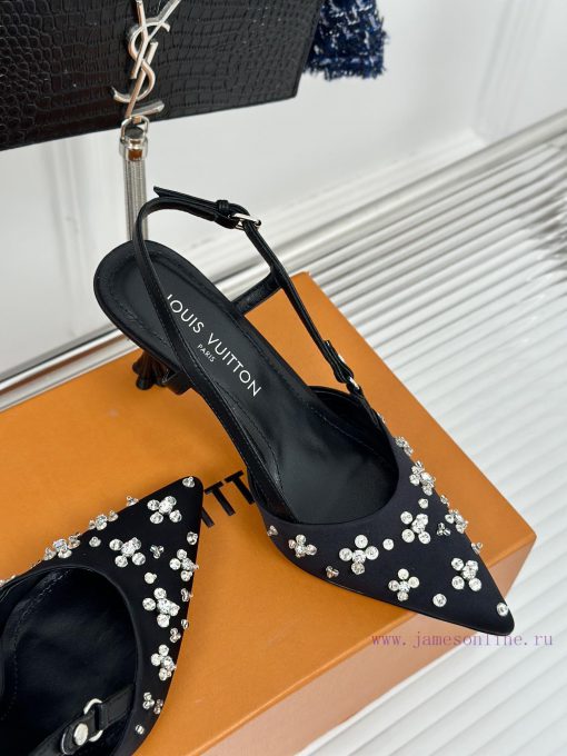 L * V Donkey 24S popular model with rhinestones and empty spaceSandal seriesThe shoe upper ilwfy04di - Image 6