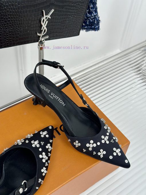 L * V Donkey 24S popular model with rhinestones and empty spaceSandal seriesThe shoe upper i7vxk4bby - Image 6