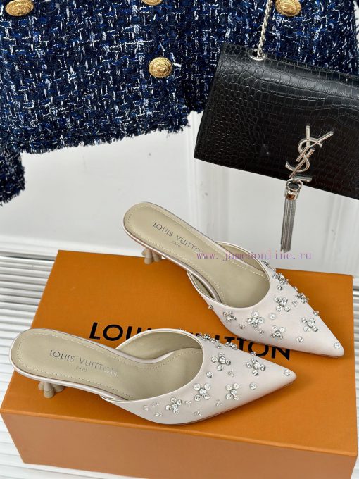 L * V Donkey 24S popular model with rhinestones and empty spaceSandal seriesThe shoe upper i02roi1h9 - Image 4