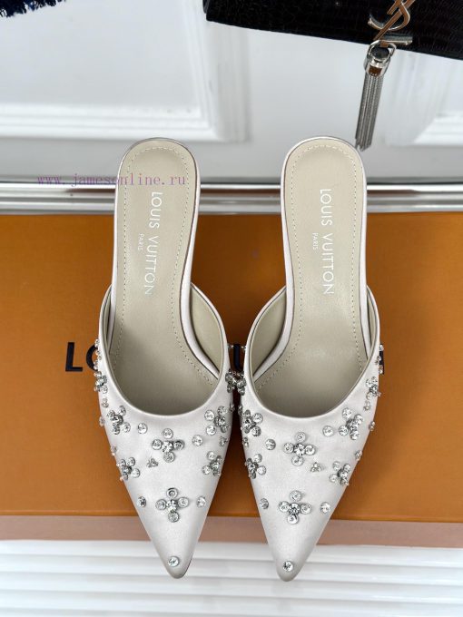 L * V Donkey 24S popular model with rhinestones and empty spaceSandal seriesThe shoe upper i02roi1h9 - Image 5