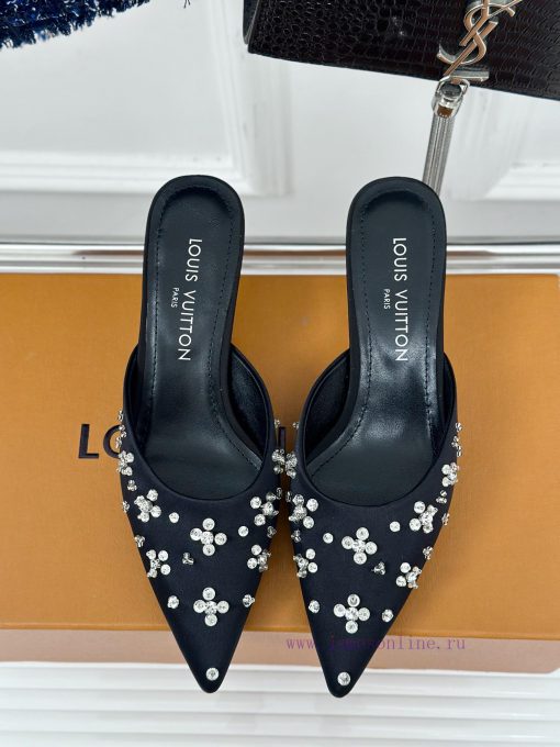 L * V Donkey 24S popular model with rhinestones and empty spaceSandal seriesThe shoe upper iit491wmd - Image 5