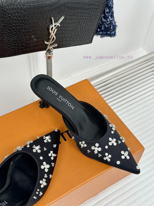 L * V Donkey 24S popular model with rhinestones and empty spaceSandal seriesThe shoe upper iit491wmd - Image 6