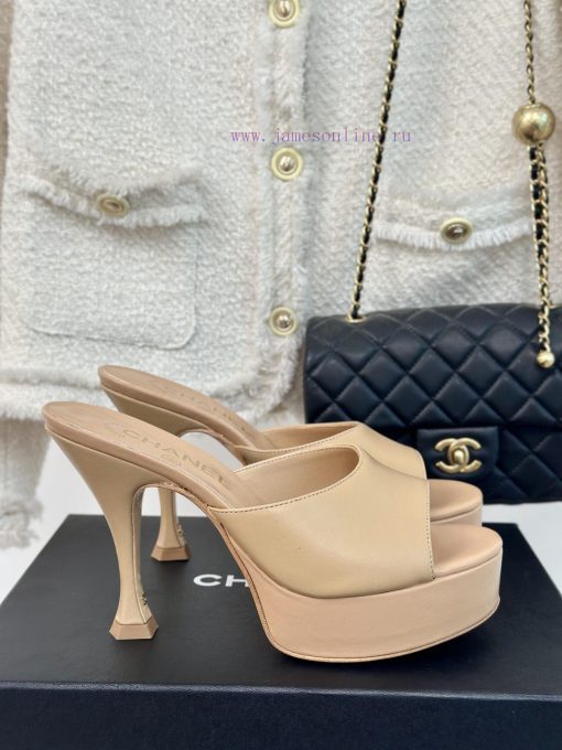 Chanel | Chanel 24P New Product ShowWaterproof platform double C high-heeled slippersParis F1moprx4l - Image 2
