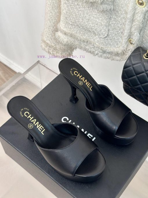 Chanel | Chanel 24P New Product ShowWaterproof platform double C high-heeled slippersParis Fcpdvd7vx - Image 4