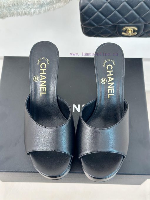 Chanel | Chanel 24P New Product ShowWaterproof platform double C high-heeled slippersParis Fcpdvd7vx - Image 5