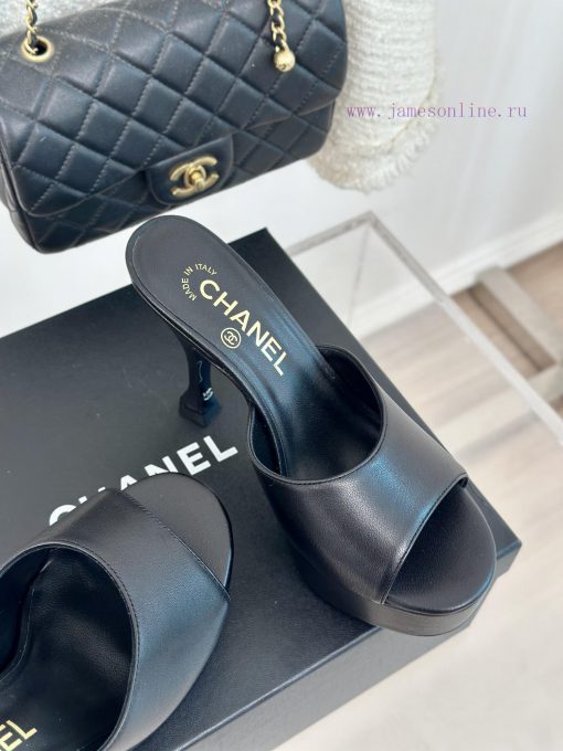 Chanel | Chanel 24P New Product ShowWaterproof platform double C high-heeled slippersParis Fcpdvd7vx - Image 6