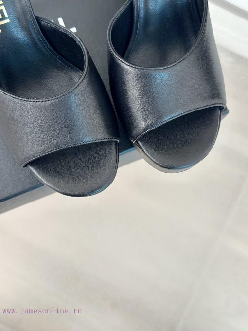 Chanel | Chanel 24P New Product ShowWaterproof platform double C high-heeled slippersParis Fcpdvd7vx - Image 8