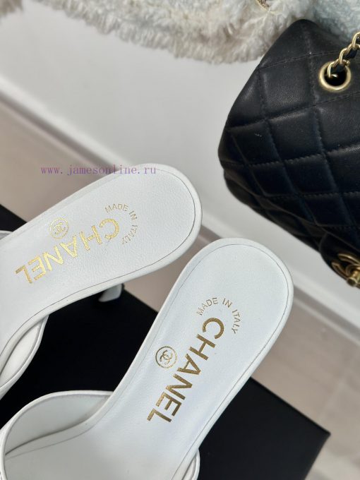 Chanel | Chanel 24P New Product ShowWaterproof platform double C high-heeled slippersParis F5vuzaaxc - Image 9
