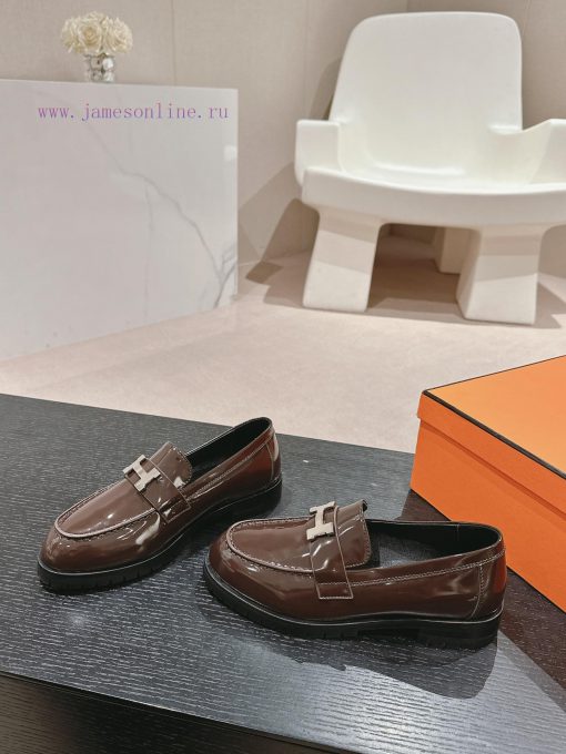 | ²⁰²4 𝐬𝐬  🤍🤎H Home SS24 Spring/Summer New Product Small Leather ShoesH family heroMinimaliscesay4f4 - Image 4