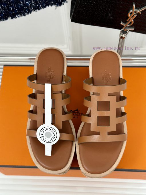 Herm è s/Herm è s Classic Thick Bottom SlippersStill an eternal classicExtremely retro desigh9buujon - Image 5