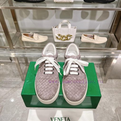 The original development of BottegaVeneta Bottega lovers' lace up casual sneakers for men+20ao5n3ubq