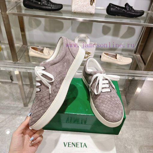 The original development of BottegaVeneta Bottega lovers' lace up casual sneakers for men+20ao5n3ubq - Image 3