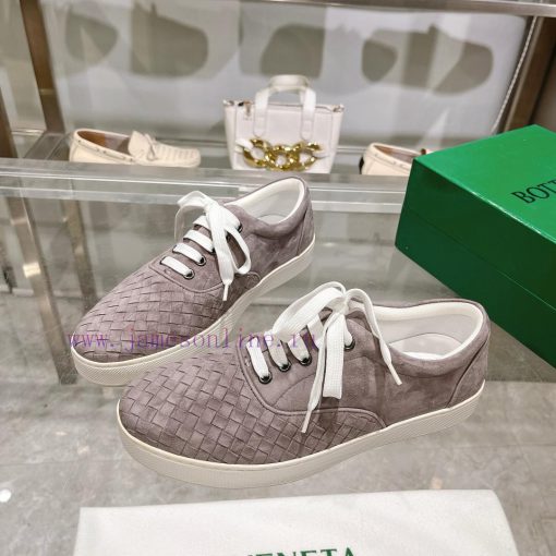 The original development of BottegaVeneta Bottega lovers' lace up casual sneakers for men+20ao5n3ubq - Image 5