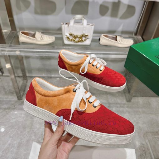 The original development of BottegaVeneta Bottega lovers' lace up casual sneakers for men+205w3mt6fl - Image 7