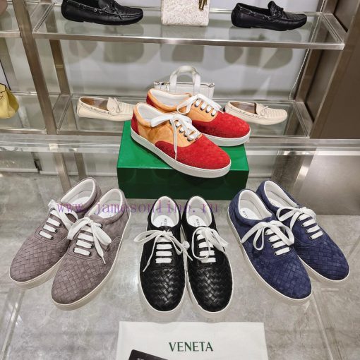 The original development of BottegaVeneta Bottega lovers' lace up casual sneakers for men+205w3mt6fl - Image 10