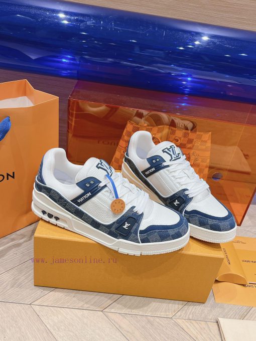 A must-have for couplesPurchasing grade new color spot supply LV Trainer PVC sports shoes05oo1v27 - Image 4