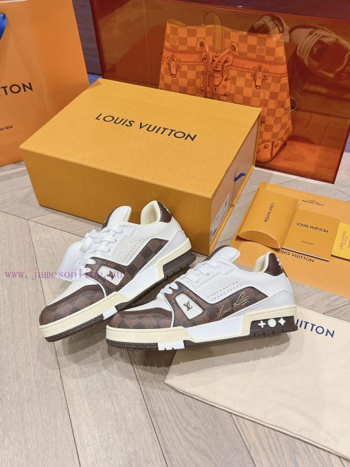 Men's styleLatest color Louis Vuitton Trainer Sneaker fashionable versatile low top casual beaopgqli - Image 5