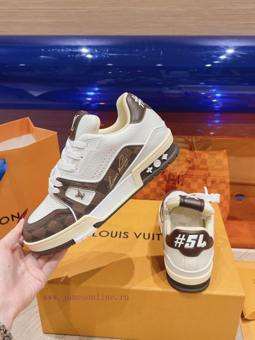 Men's styleLatest color Louis Vuitton Trainer Sneaker fashionable versatile low top casual beaopgqli - Image 6