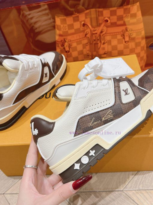 Men's styleLatest color Louis Vuitton Trainer Sneaker fashionable versatile low top casual beaopgqli - Image 8