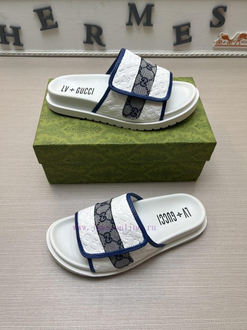 GucciGucci/LV joint slippers are made of original fabric, which is lightweight and comfortabfagnhq2h - Image 5
