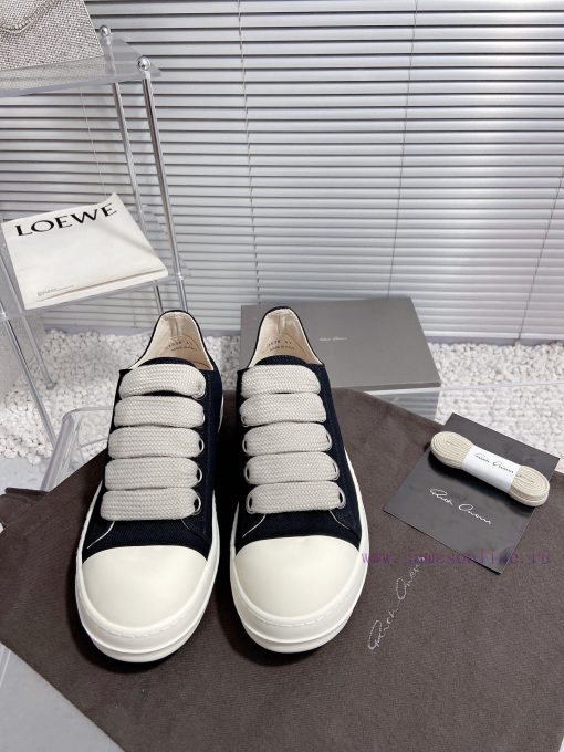 Rick Owens Owens 24ss new couple style retro board shoes dark casual sports shoesThe originamg818566