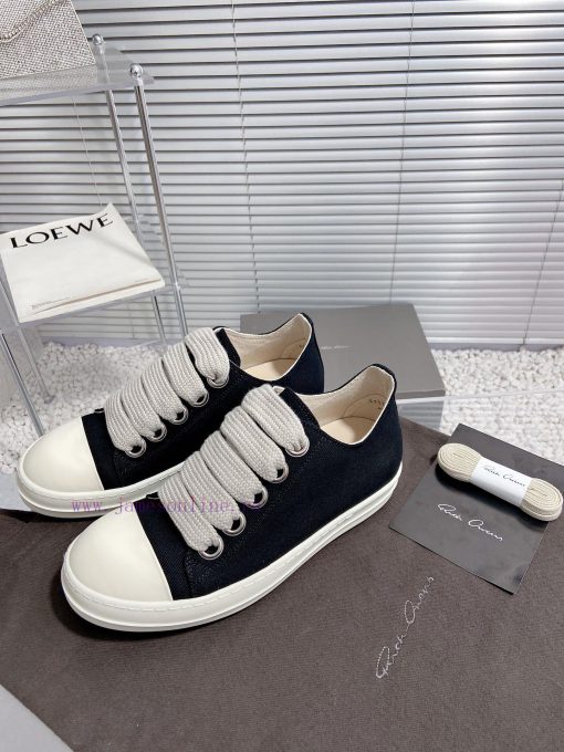 Rick Owens Owens 24ss new couple style retro board shoes dark casual sports shoesThe originamg818566 - Image 3