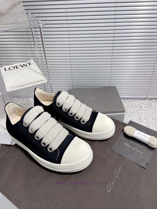 Rick Owens Owens 24ss new couple style retro board shoes dark casual sports shoesThe originamg818566 - Image 4