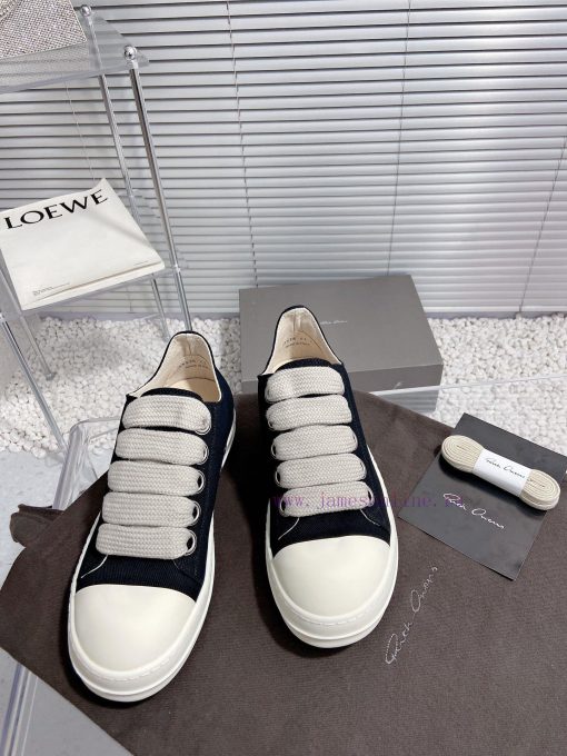 Rick Owens Owens 24ss new couple style retro board shoes dark casual sports shoesThe originamg818566 - Image 6