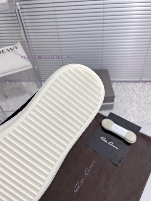 Rick Owens Owens 24ss new couple style retro board shoes dark casual sports shoesThe originamg818566 - Image 10