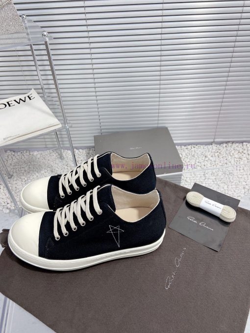 Rick Owens Owens 24ss new couple style retro board shoes dark casual sports shoesThe originadmsww13i - Image 5